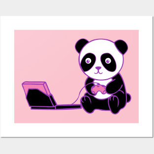 Gamer Panda Posters and Art